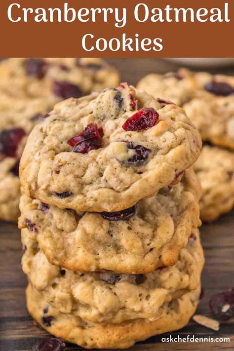 Oatmeal Craisin Cookies, Cranberry Oatmeal Cookies, Cranberry Cookies Recipes, African Kitchen, Cranberry Oatmeal, Oatmeal Cranberry Cookies, Easy To Make Cookies, Classic Peanut Butter Cookies, Chewy Peanut Butter Cookies