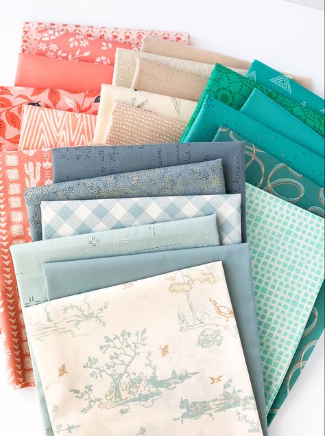 Our carefully curated bundles include 6 fat quarters - they are perfect for stash building, monochrome quilts, or mixing and matching! On our Curated Collections page, you can see each bundle and the fabric yardage they include. Quilt Fabric Bundles, Cut Fat, Quilt Care, The Blue Sky, Fresh Linen, Fabric Yardage, Custom Quilts, Fabric Bundle, Art Gallery Fabrics