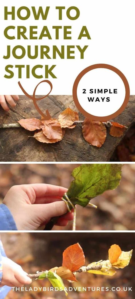 Things To Collect On A Nature Walk, Farm Activities For School Age Kids, Rosie’s Walk Craft, Exploring Nature With Children, Nature Wands For Kids, Nature Walk Activities Kids, Journey Stick, Fall Nature Walk, Nature Walk Activities