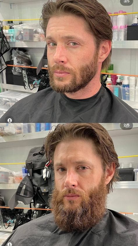 Soldier Boy Haircut, Jensen Ackles Haircut, Soldier Boy The Boys, Jensen Ackles Family, Soldier Boy, Jensen Ackles Jared Padalecki, American Series, Beard Hairstyle, Winchester Boys