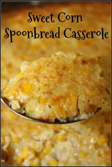 This easy and delicious side dish goes with just about any meal! Perfect for holidays and potlucks too. Corn Spoonbread, Corn Recipes Side Dishes, Southern Side Dishes, Easy Corn, Corn Casserole Recipe, Corn Dishes, Cornbread Casserole, Side Dishes For Bbq, Corn Casserole