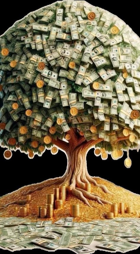 Abundance Images, Lucky Wallpaper, Money Vision Board, Money Images, Money Pictures, Gold Money, Money Tree, Money Magnet, Money Trees