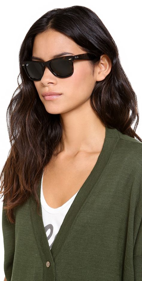 Ray-Ban Original Wayfarer Sunglasses | SHOPBOP Wayfarer Glasses Women, Ray Ban Wayfarer Women, Wayfarer Sunglasses Women, Black Sunglasses Ray Bans, Ray Ban Original Wayfarer, Wayfarer Glasses, Black Wayfarer Sunglasses, Ray Ban Sunglasses Women, Ray Ban Women