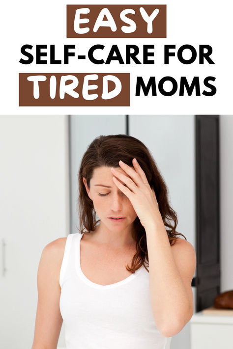 easy self-care for tired moms, image shows woman with eyes closed holding her head in the bathroom Mom Selfcare, At Home Self Care, Prioritizing Yourself, Home Self Care, New Mom Life, Mom Self Care, Motherhood Tips, Prioritize Yourself, How To Prioritize