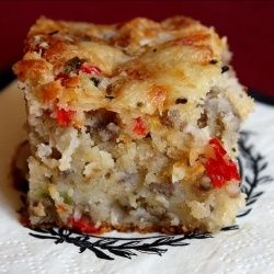 Southern recipes, decorating, Southern and New England living Sausage Cake Recipe, Sausage Cake, Brunch Casserole, Bisquick Recipes, Biscuit Mix, What's For Breakfast, Breakfast Recipes Casserole, Breakfast Breads, Breakfast Brunch Recipes