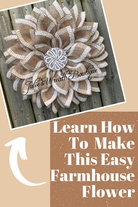 Diy Wreath Tutorial, Diy Burlap Wreath Tutorial, Diy Door Decor, Burlap Wreath Tutorial, Mesh Ribbon Wreaths, Deco Mesh Wreaths Tutorials, Burlap Flower Wreaths, Burlap Wreath Diy, Deco Mesh Wreaths Diy