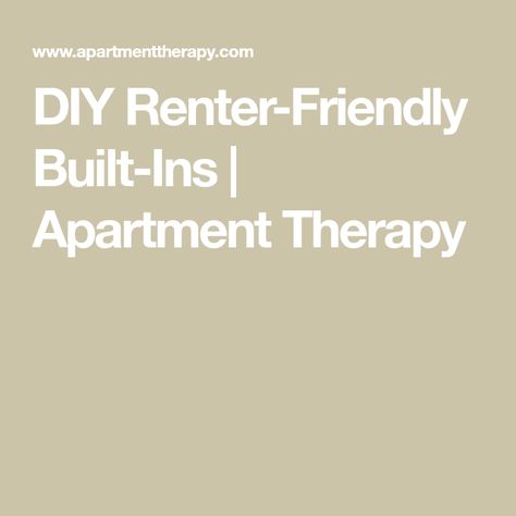 DIY Renter-Friendly Built-Ins | Apartment Therapy Faux Built Ins, Rental Friendly, Ikea Built In, Wall Shelf Unit, Double Closet, Hgtv Magazine, Old Apartments, Bedroom Desk, Ikea Pax