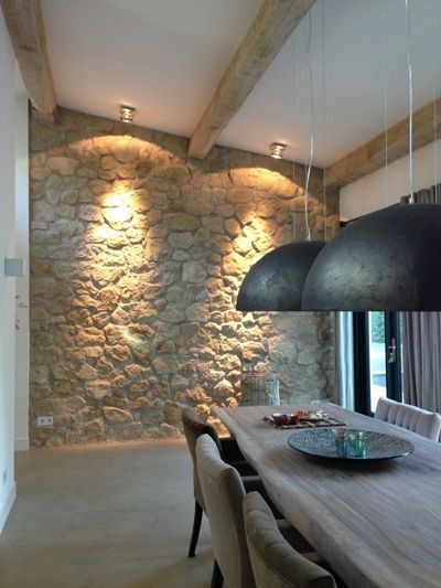 Urban Industrial Decor, Loft Designs, Stone Walls, Stone Houses, Exposed Brick, Design Case, Stone Wall, 인테리어 디자인, Interior Inspiration