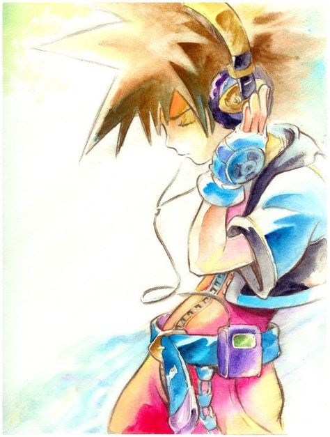 Sora with headphones Sora Kingdom Hearts, Moving On, Kingdom Hearts, Music