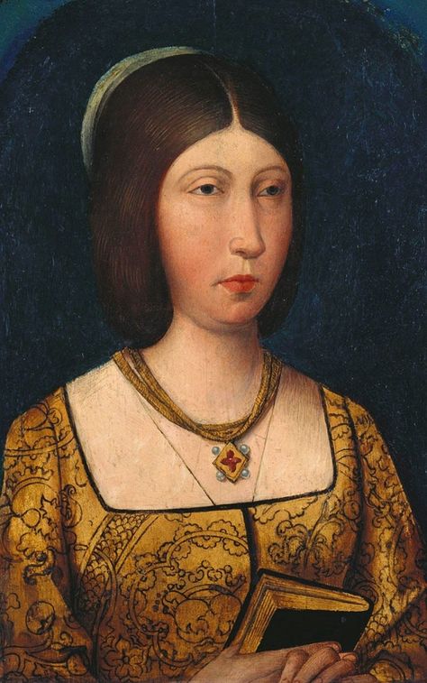 isabel I La Catolica Queen Isabella Of Spain, Queens In History, Isabella Of Castile, Katherine Of Aragon, Spanish History, Spanish Clothing, Historical Portraits, Spanish Royalty, Catherine Of Aragon