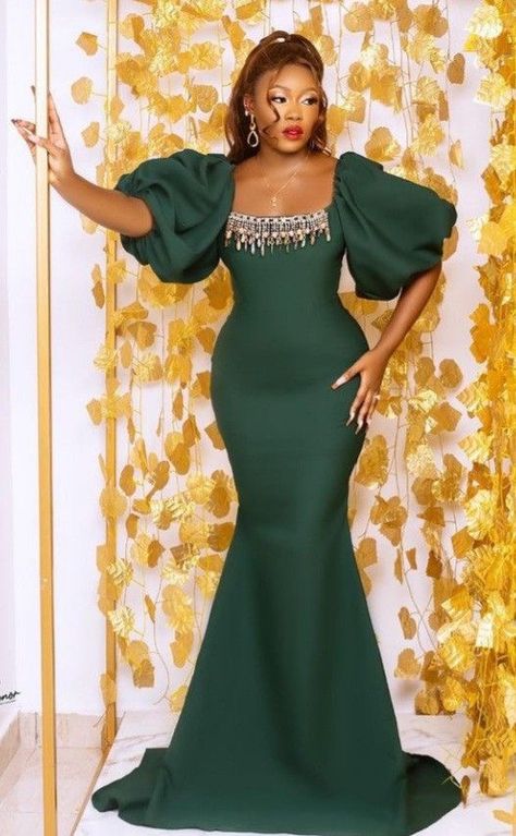 Long Dinner Gown Styles, Elegant Dinner Dress, Wedding Reception Gowns, Materials Gown Style, Green Long Dress, Silver Maxi Dress, Dinner Gowns, Dress Dinner, Dinner Gown