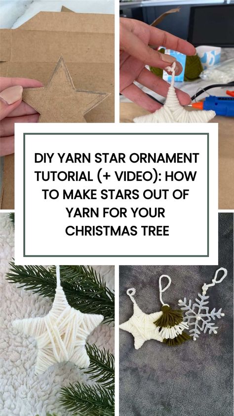 I absolutely love Christmas. It’s always been my favorite time of the year. There’s something magical about the lights, the music, and the general sense of joy and togetherness. One of my favorite aspects of Christmas is making home decor DIYs for the Holiday season! Here are my DIY Yarn Star Ornaments, they're so cute! Yarn Trees, Star Ornaments, Christmas Bathroom Decor, Diy Yarn, Christmas Bathroom, Christmas Kitchen Decor, Ornament Tutorial, Yarn Diy, Love Christmas