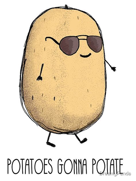 No one relaxes like a potato. Potatoes gonna potate, and haters gonna hate. / Get this for the spud in your life who just doesn’t care what anyone else thinks. • Millions of unique designs by independent artists. Find your thing. Haters Gonna Hate, A Potato, Potato, Art Print, Wall, Art