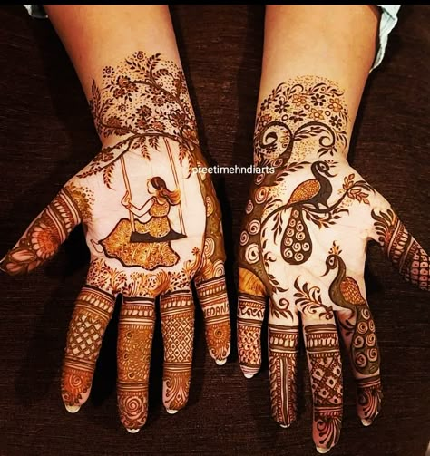 #sawan#teejmehndi#teejspacial#festival#jhula#hindola#pecock#smartwork#denginer#handwork#artwork#mehndiart Mehendi Designs Teej Special, Mehendi For Teej Festival, Jhula Mehndi Design, Jhula Mehandi Design, Teej Sindhara Mehendi Designs, Teej Special Mendhi Design Ideas, Mehandi Designs For Teej Festival, Mehndi For Teej Festival, Teej Mehandi Designs For Hands