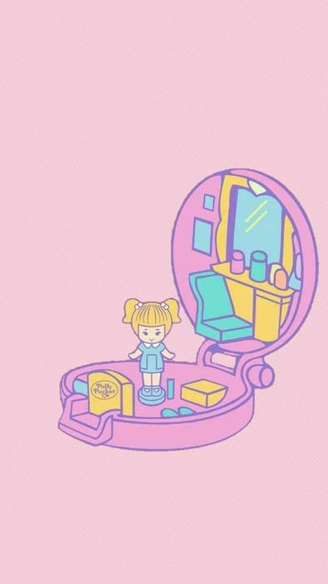 Polly Pocket World, Polly Pocket Vintage, Polly Pockets, 90s Art, Toys Art, 90s Toys, Movie Shirts, Polly Pocket, Kawaii Wallpaper