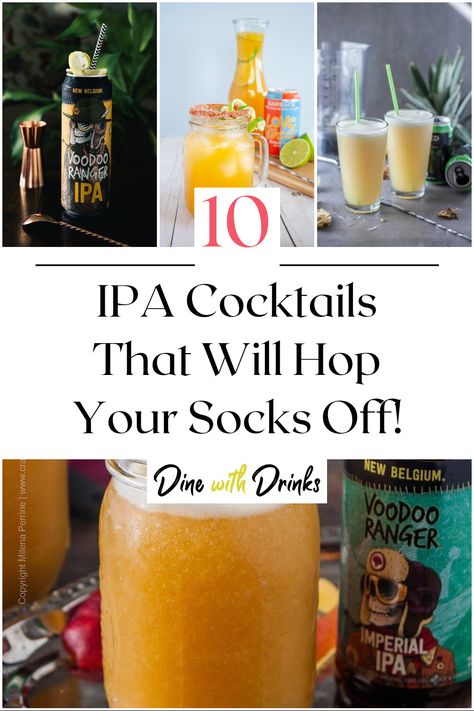 Collage of 4 ipa cocktails. Beer Cocktails Recipes, Ipa Cocktails, Beer Cocktail Recipes, Bartender Drinks Recipes, Bartender Drinks, Beer Cocktail, Beer Pairing, Ipa Beer, Unique Cocktails