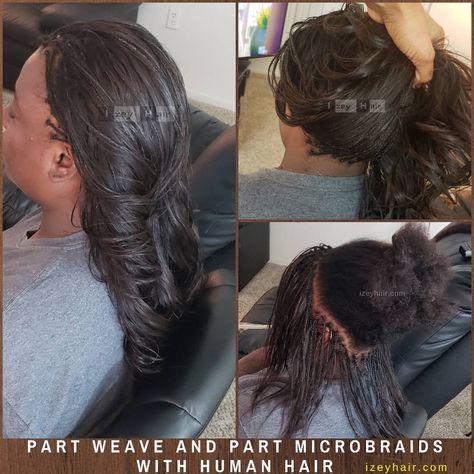 Weave Curls, Micro Braids Styles, Track Hairstyles, Brazilian Body Wave Hair, Types Of Hair Extensions, Sew In Hairstyles, Sew In Weave, Small Braids, Micro Braids