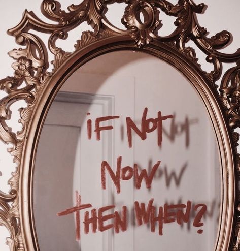 If Not Now When Aesthetic, Good Soul Quotes, If Not Now Then When, Olivia Baker, Angelic Aesthetic, L Quotes, Red Words, Bedroom Wall Designs, Not Now