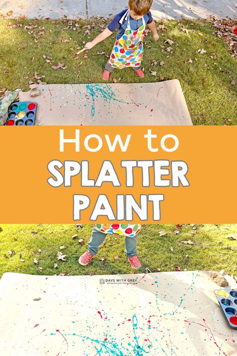 Diy Splatter Paint Canvas, Splat Painting, Splatter Paint Canvas, Paint For Kids, Paint Splatter Art, Paint Splats, Splatter Art, Painting Activities, Art Invitation