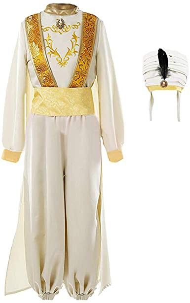 Aladdin Musical, Bat Halloween Costume, Beige Clothes, Arabian Costume, Prince Ali, Aladdin Costume, Prince Costume, Prince Clothes, United Nation