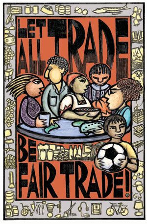 Cool fair trade poster. Picture For Consumer Awareness, Consumer Protection Drawings, Earth Flag, Consumer Awareness, Liberation Theology, Awareness Poster, Social Action, Gender Inequality, Consumer Protection