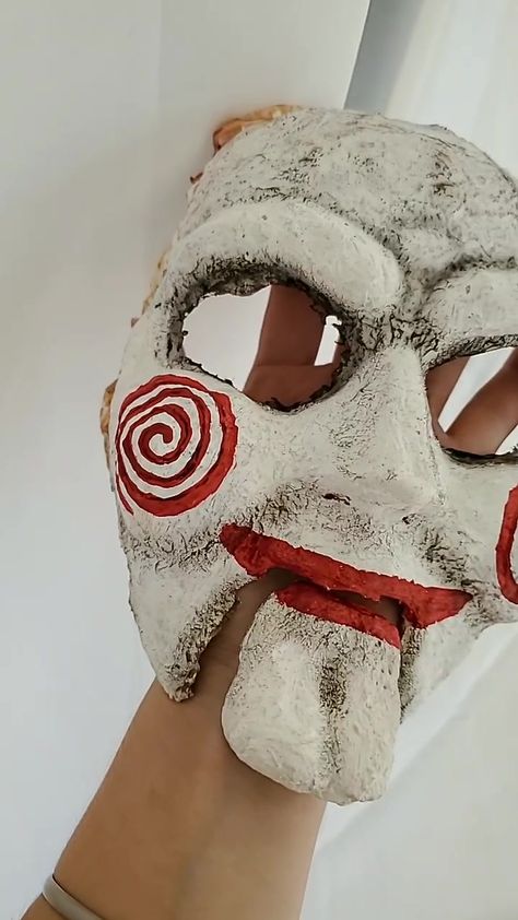 Making of the Jigsaw Mask Special F/X Makeup #Jigsaw #facepaint  #facepainting #specialfx #makeuptutorial #halloween #diy Jigsaw Mask, X Makeup, Joker Mask, Mask Halloween, Daily Video, Clay Art Projects, Facepaint, Clay Art, Face Painting