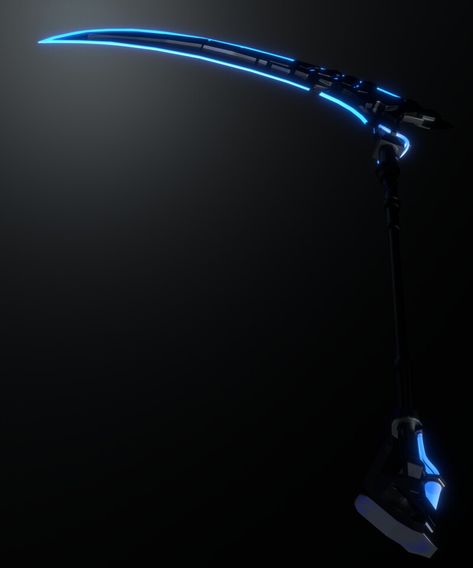 ArtStation - Futuristic scythe, Mattia Panizzolo Futuristic Scythe, Cyberpunk Scythe, Blue Scythe, Cool Scythe, Fantasy Core, Mha Oc, Cyberpunk 2077, Magical Girl, Cyberpunk