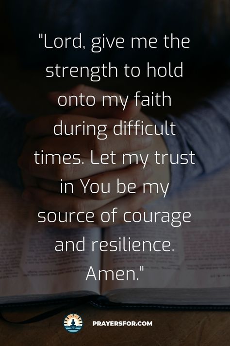 Strength in Faith Prayer Prayers For Faith, Prayer For Understanding, Faith Bible Verses, Prayer For Strength, Faith Quotes Inspirational, Prayer For Love, Personal Prayer, Powerful Prayers, Bible Verses About Faith