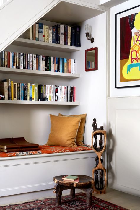 Lonika Chande, Brick Cottage, Window Seat Storage, Spool Tables, Colorful Cottage, Paint And Paper Library, Modern Renovation, London Interior, Understairs Storage