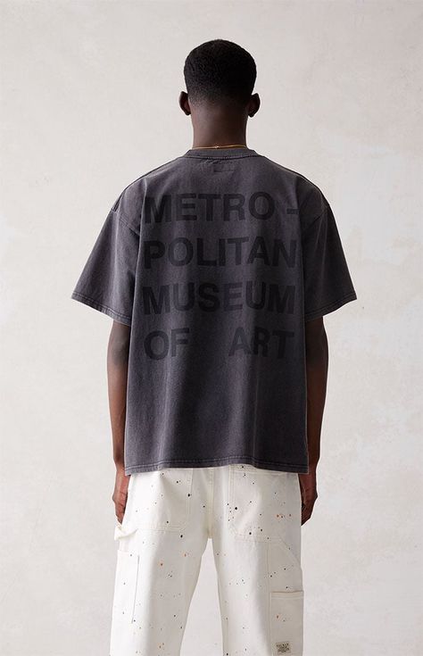 The Met x PacSun Metropolitan T-Shirt | PacSun Mens Graphic Tees Prints, Minimal Streetwear, Art And Fashion, Streetwear Tshirt, Top Graphic Tees, Oversized T Shirt, Mens Graphic Tee, Metropolitan Museum Of Art, Metropolitan Museum