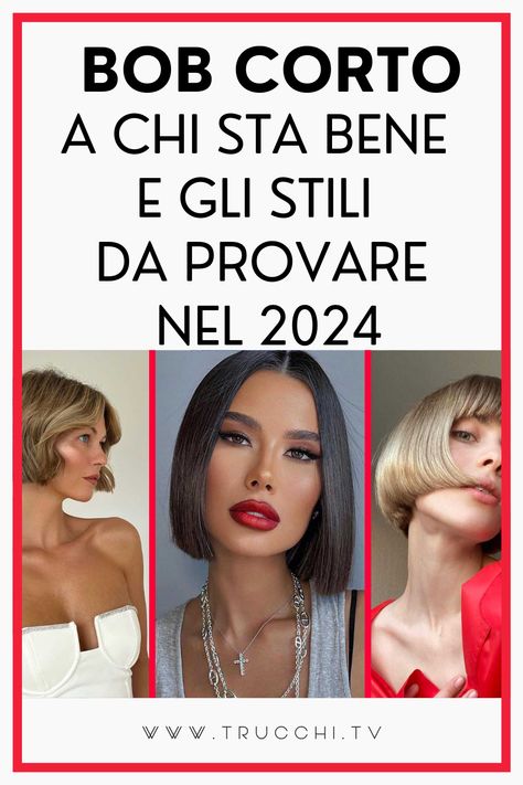 Il bob corto è un taglio di capelli che non passa mai di moda che si può declinare in mille maniere: vediamo insieme a chi sta bene e quali saranno le versioni più trendy dei prossimi mesi tra cui possiamo ritrovare il bob corto con frangia, il bob corto scalato e la versione sbarazzina dI bob corto mosso. Bob Hairstyles For Fine Hair, Short Bob, Fine Hair, Bob Hairstyles, Arch, Hair Styles, Hair