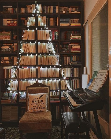 All Posts • Instagram Library Tree, Christmas Bookshelf, Bookish Christmas, Book Christmas Tree, Tree Bookshelf, Book Christmas, Days Till Christmas, Christmas Time Is Here, Perfect Bedroom