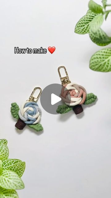 Macrame Keychain Diy, Macrame Rose, Rose Keychain, Macrame Basket, Paper Quilling Flowers, Handmade Keychains, Macrame Keychain, Handmade Keychain, Quilling Flowers