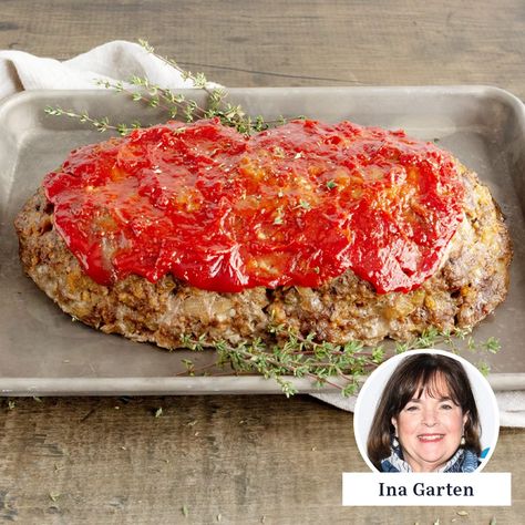 Ina Garten's Meat Loaf Recipe Turns Out Perfectly Every Time Ina Garten Turkey Meatloaf, Turkey Loaf Recipe, Ina Garten Meatloaf Recipe, Meat Loaf Recipe, Turkey Loaf, Best Ina Garten Recipes, Perfect Roast Chicken, Ina Garten Recipes, Turkey Meatloaf