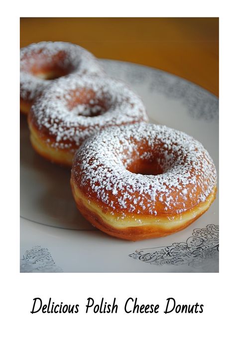 Try these Polish Cheese Donuts, a twist on the classic donut, made rich with creamy cheese. These Polish Oponki are perfect for a sweet dessert. Twarog Recipe, Polish Snacks, Polish Cheese, Deep Fried Desserts, Fruit Cake Recipe Christmas, Farmer’s Cheese, Donut Calories, Fried Dessert, Donut Flavors