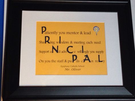 Made this for our principal for end of school gift! Idea hacked from other pins! Gifts For School Principal, Bosses Day Gifts For Principal, End Of Year Principal Gifts, Principal Gift Ideas From Staff, Gifts For Principals From Teacher, Principle Appreciation Ideas, Principal Gifts From Staff, Principal Appreciation Gifts From Staff, Principals Day Ideas Appreciation Gifts