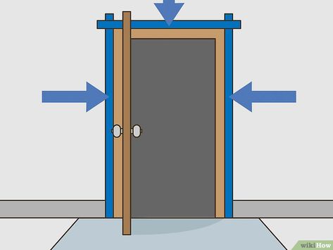 How to Paint a Door Frame (with Pictures) - wikiHow Paint Door Frame, Painting Door Frames, Frame With Pictures, Painting A Door, Boys Apartment, Painting Metal Doors, Paint A Door, First Home Purchase, Exterior Door Frame