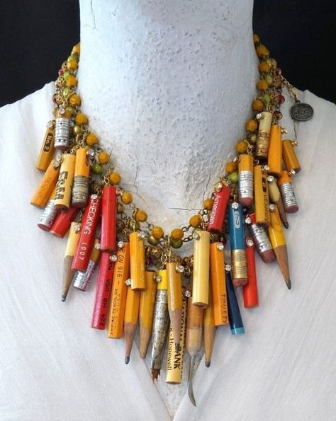 Jewelry Museum, Kay Adams, Found Object Jewelry, Antique Jewelry Necklace, Antiques Jewelry, Repurposed Jewelry, Assemblage Jewelry, Recycled Jewelry, Recycled Fashion