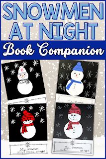 Frosty Fun: Bringing Snowmen at Night to Life in Your Classroom Snowmen At Night Art, Snowman At Night Craft, Snowmen At Night Craft, Snowmen At Night Activities, Snowman At Night, Snowmen At Night, Kindergarten Special Education, Winter Bulletin, Winter Bulletin Boards