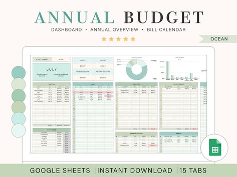 Pastel budget spreadsheet template for Google Sheets & Excel! ✨ Track spending, plan your budget, & manage bills easily.  Includes a bill calendar & digital planner options. Free download available! #budgeting #budgettemplate #googlesheets #excel #planner Excel Business Spreadsheet, Easy Budget Template, Excel Dashboard Design, Personal Business Ideas, Canva Ideas Design, Business Model Canvas Templates, Budget Template Excel Free, Budget Template Google Sheets, Spreadsheet Budget