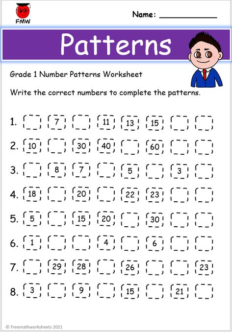 Free Grade 1 Math worksheets Patterns Maths Worksheet, Pattern Worksheet Grade 2, Number Patterns Grade 2, Number Patterns Worksheets For Grade 1, Number Patterns Worksheets Grade 2, Pattern Worksheet For Grade 1, Number Patterns Worksheet Grade 3, Patterns Grade 1 Worksheet, Maths Strategies