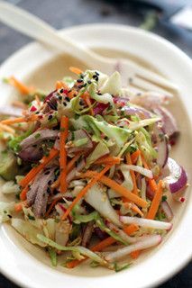 Cole Slaw with Wasabi Dressing recipe Wasabi Dressing, Wasabi Recipes, Mango Slaw, Heavenly Desserts, Coleslaw Dressing, Chinese Chicken Salad, David Lebovitz, Meal Times, Cole Slaw