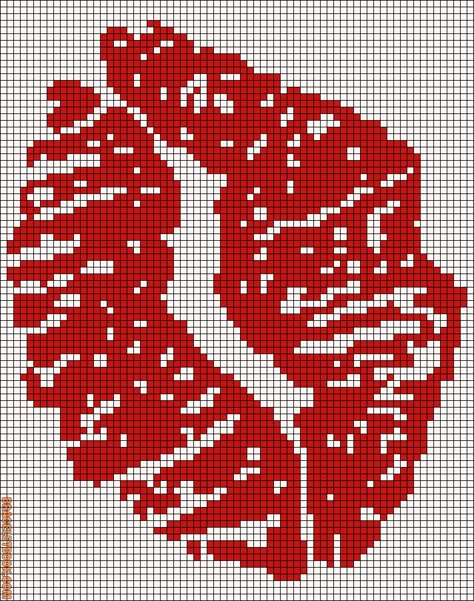 Un beso a todos ;) Graph Crochet, Pixel Crochet, Tapestry Crochet Patterns, Loom Bands, Pixel Pattern, Pixel Art Pattern, Crochet Tapestry, Bead Loom Patterns, Tapestry Crochet