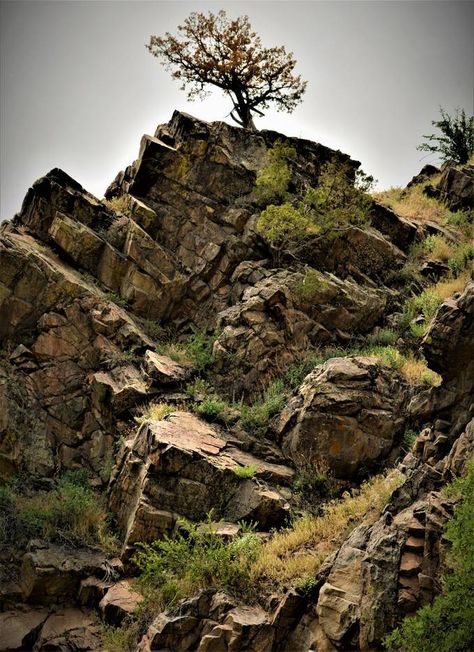 Boulder Rock, Drawing Rocks, Rock Textures, Model Train Scenery, Medieval World, Model Train Layouts, Landscape Scenery, Train Layouts, Environment Design