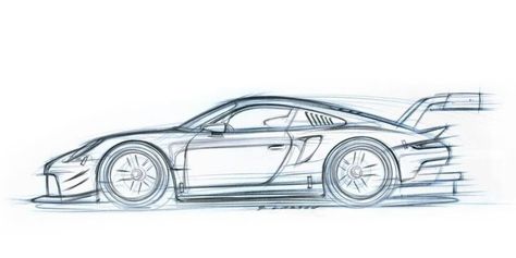 Porche Car, Car Drawing Pencil, Cayman Porsche, Carros Porsche, Porsche Girl, Porsche Rsr, Porsche 912, Cool Car Drawings, Automotive Artwork