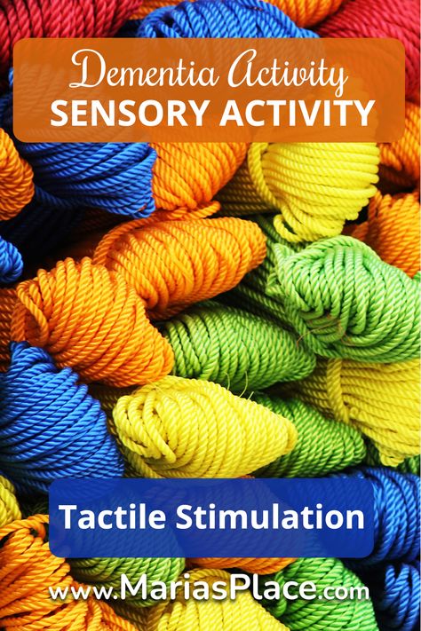 Tactile Stimulation for Dementia, Sensory Activities - Maria's Place Sensory For Elderly, Sensory Stimulation Activities For Adults, Elderly Sensory Activities, Tactile Sensory Activities For Adults, Sensory Group Activities For Adults, Sensory Activities For Blind Adults, Sensory Activities For Senior Citizens, Sensory Activities Seniors, Montessori Activities For Seniors