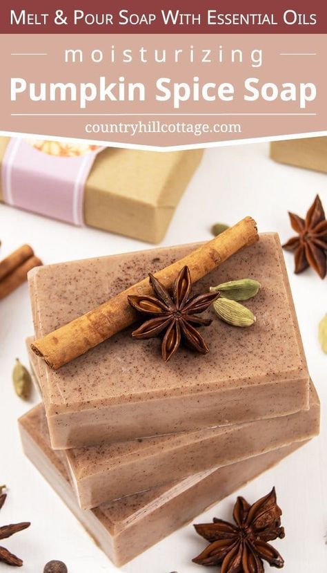 Easy Homemade Soap, Fall Soap Recipes, Homemade Soap Recipe, Packaging Soap, Milk Soap Recipe, Pumpkin Spice Soap, Diy Pumpkin Spice, Easy Soap Recipes, Pumpkin Soap