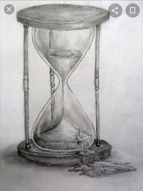 Sand Timer Drawing, Broken Hourglass, Hourglass Drawing, Clock Drawings, Hourglass Sand Timer, Dragon Chino, Hourglass Tattoo, Miniature Inspiration, Sand Clock