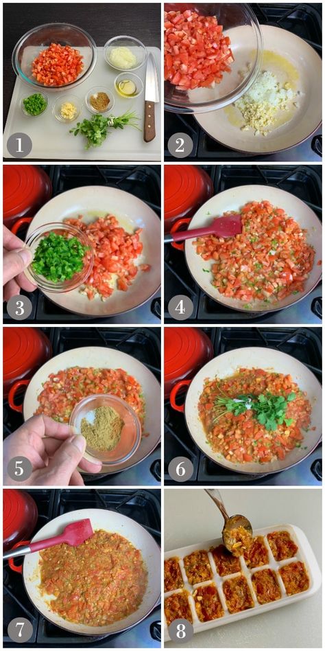 Sofrito Tomato Cooking Base Recipes, Sofrito Recipe Mexican, Italian Sofrito Recipe, Tomato Sofrito Recipe, Red Sofrito Recipe, Cuban Sofrito Recipe, Spanish Sofrito, Sofrito Rice, Sofrito Recipe Cuban