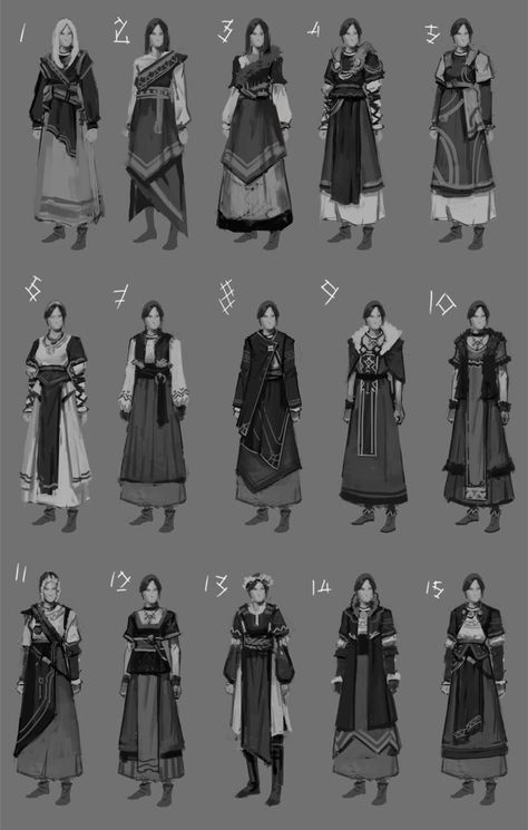 Medieval Fantasy Clothing, Native Costume, Medieval Witch, Fantasy Witch, Design Practice, Concept Art Character, Medieval Clothing, Armor Concept, Drawing Clothes